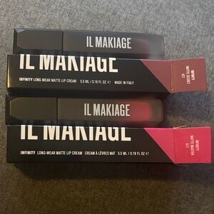 NIB IL MAKIAGE Infinity Long-Wear Matte Lip Cream Set